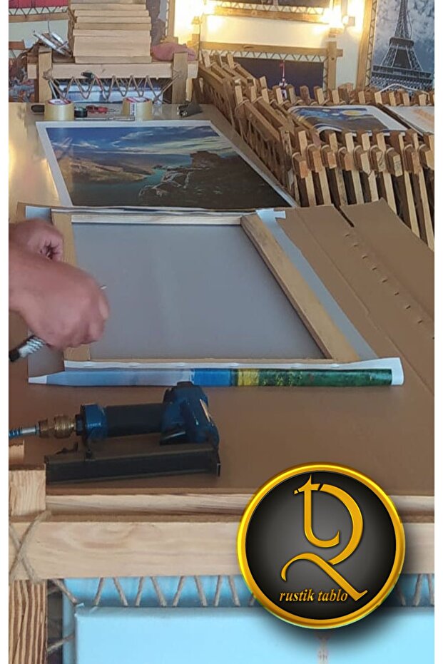 DB İstanbul Modern Kanvas Rustik Tablo - 6