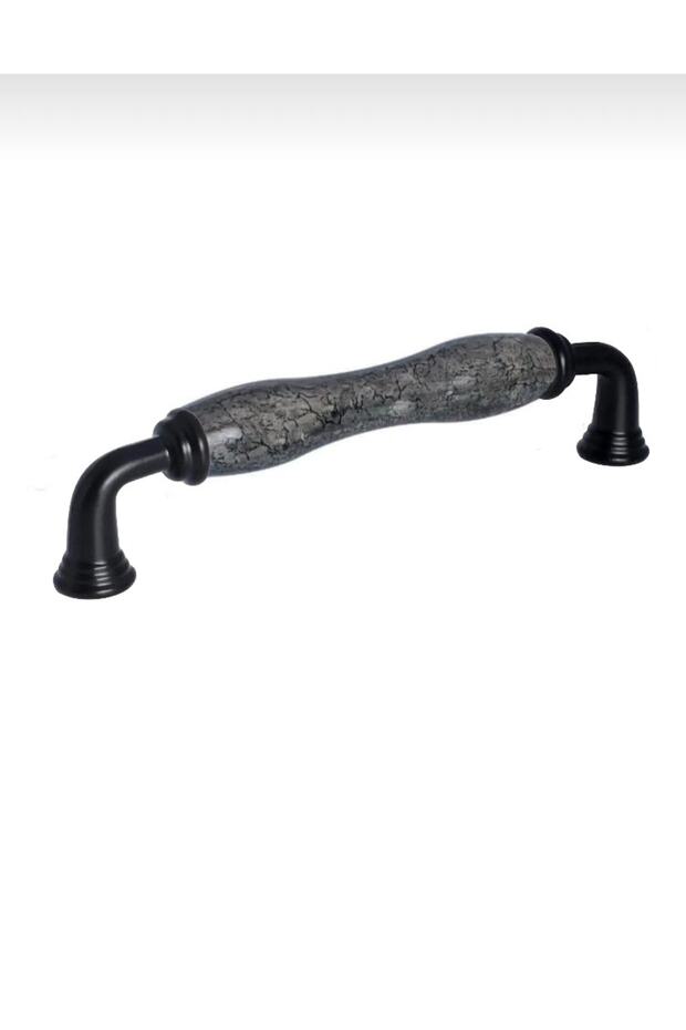(12.8cm)-Porcelain Bathroom Handle Cabinet Drawer Handle Furniture Kitchen Handle -Safir128Mm-Stk2832