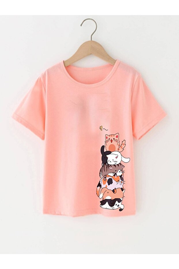 Cats Printed Girl/Boy T-Shirt