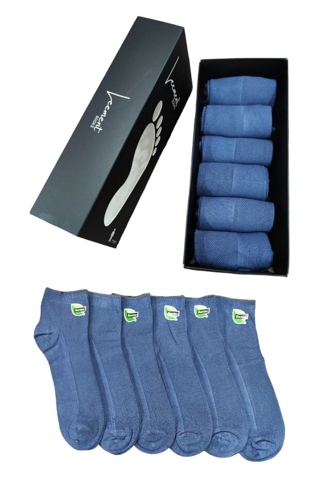 Men's Bamboo Seamless 6 Pairs Short Booties Socks Top Lacoste Knit Quality