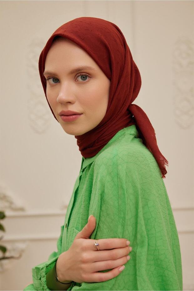 Bambu Eşarp Kiremit - 3