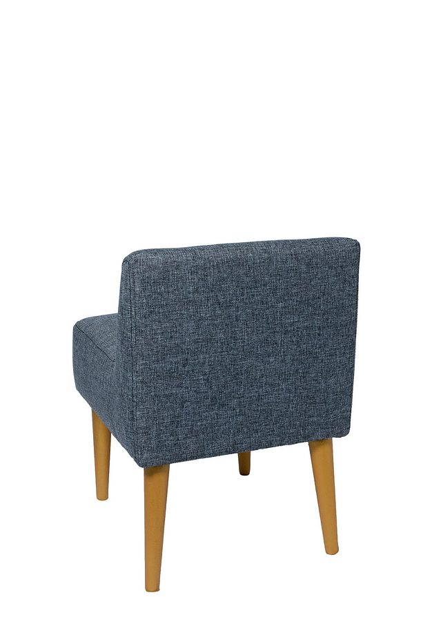 Rahat Oturum Alanlı Retro Gürgen Ahşap Ayaklı Puf Bench Koltuk Berjer - 3