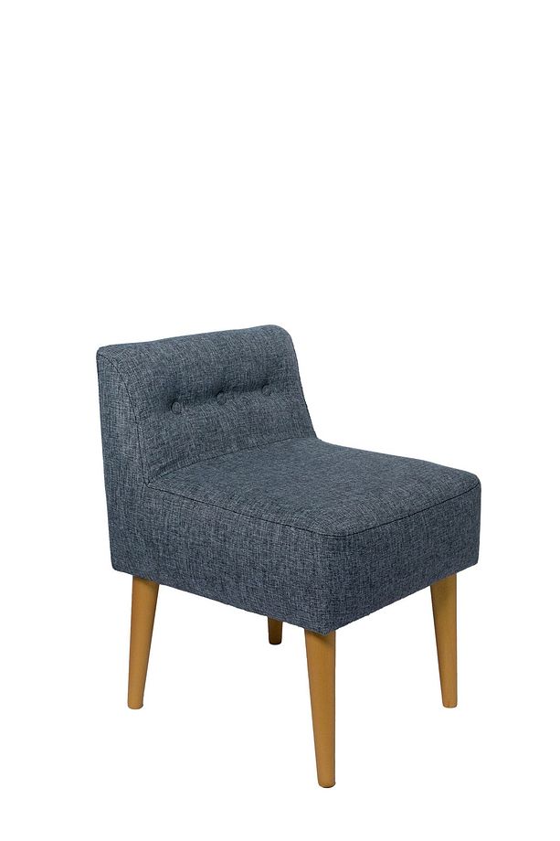Rahat Oturum Alanlı Retro Gürgen Ahşap Ayaklı Puf Bench Koltuk Berjer - 4