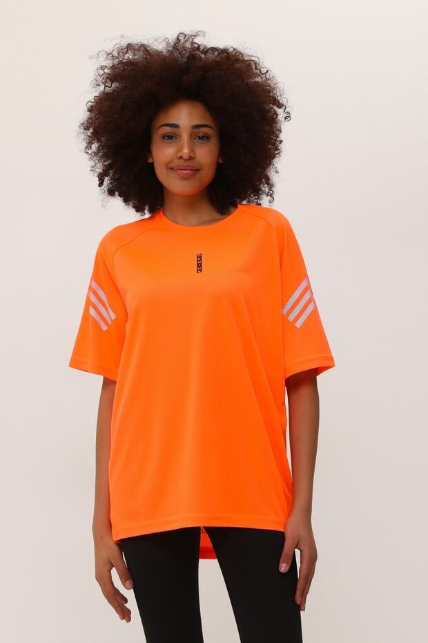 GENIUS STORE Kadın Spor Tişört Baskılı Fitness Antrenman Fit