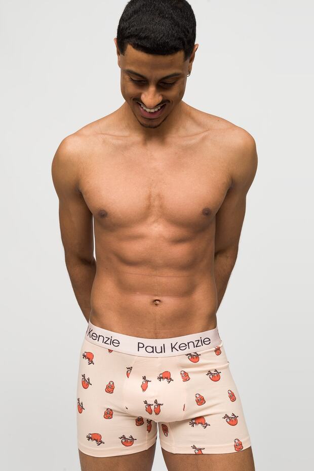 Desenli Erkek Boxer - Couple Collection Lazy - 3