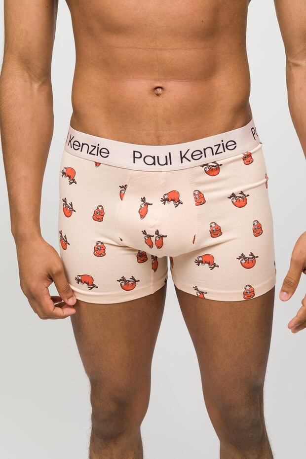 Desenli Erkek Boxer - Couple Collection Lazy - 4