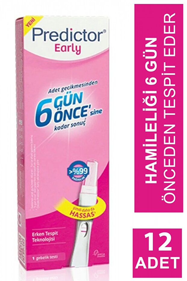 Early 6 Gün Önce Tespit Eden Gebelik Testi 12 Adet - 1