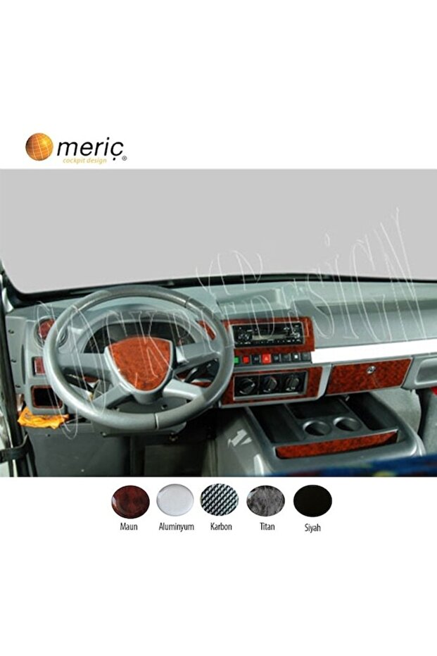 Meriç ® Peugeot J9 Premier Front Glove Box Trim Mahogany 18 Pieces 2006-2010