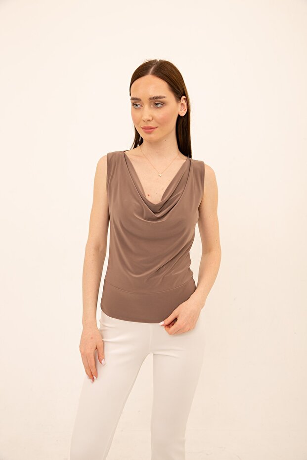 Vizon Degaje Yaka Bluz - 3