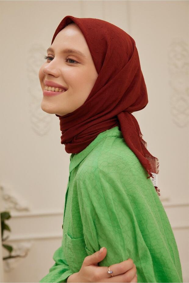 Bambu Eşarp Kiremit - 1