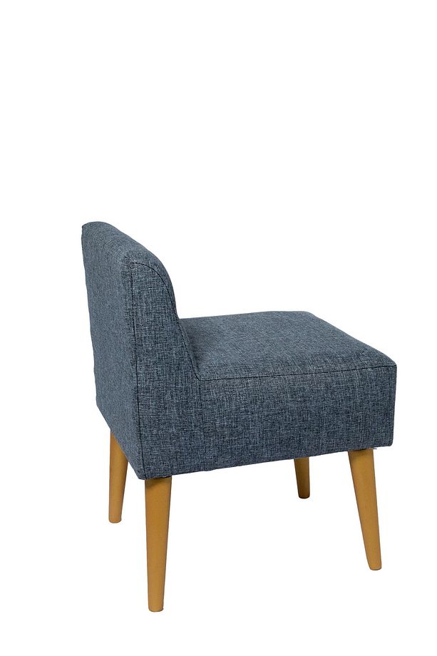 Rahat Oturum Alanlı Retro Gürgen Ahşap Ayaklı Puf Bench Koltuk Berjer - 2