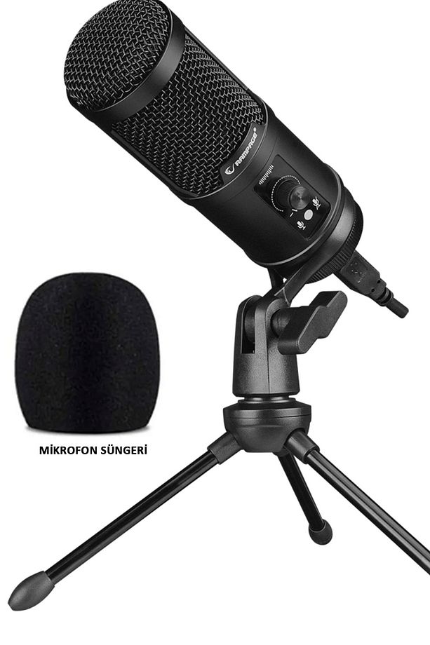 Ra-mp65 X-fuse 1.5m Usb Tripodlu Mikrofon Yayıncı Youtuber Profesyonel Mikrofon Gaming - 1