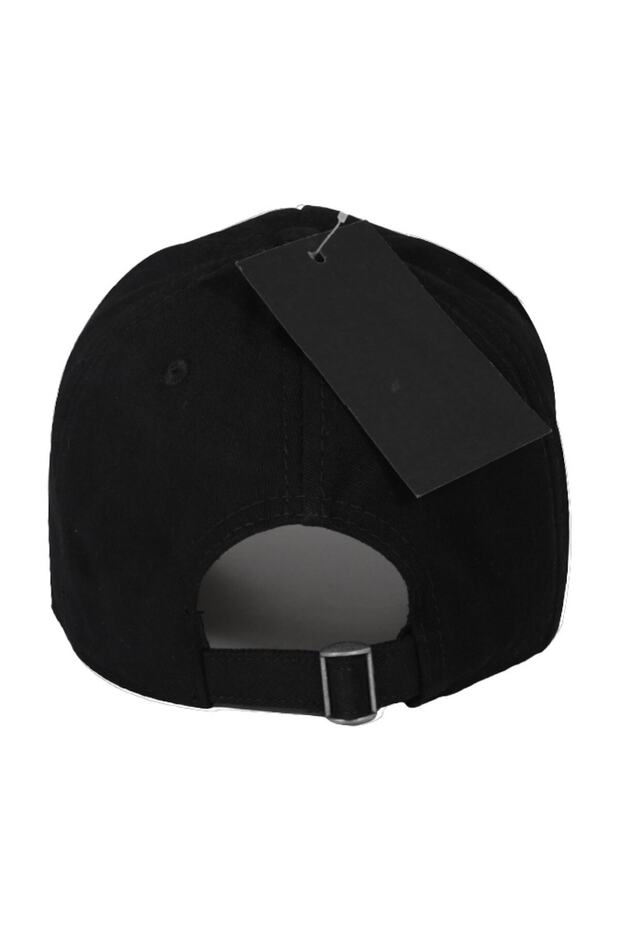 قبعة موديل Hellfire - رقعة جلدية قابلة للاستبدال - قطن - للجنسين - أسود - 2