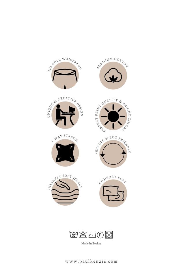 Desenli Erkek Boxer - Couple Collection Lazy - 6
