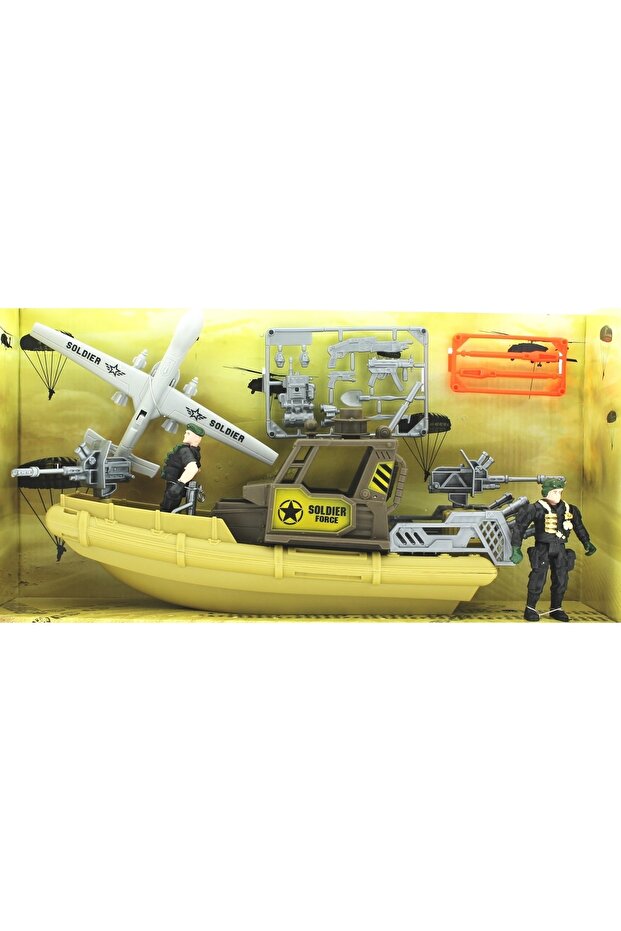Combat Force Iha Ve Botlu Askeri Set - 1