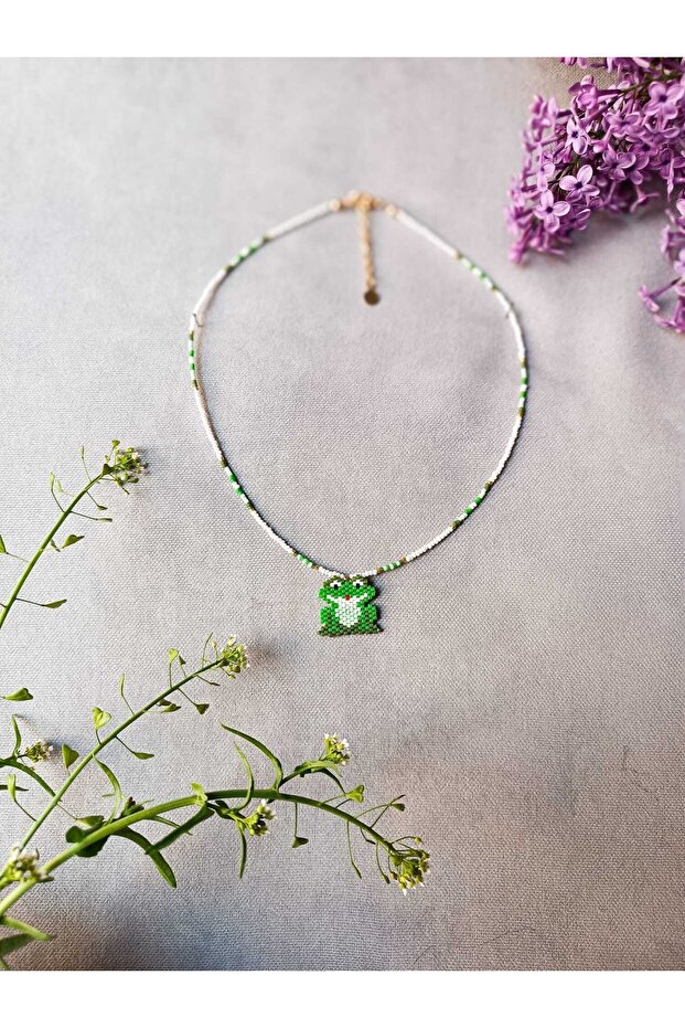 Miyuki Frog Necklace