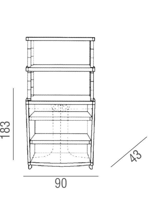 Armadıo Scaffale Dolap - 4