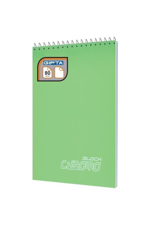 Chromo Block A4 80 Sheets Spiraled Unlined Notebook - 1