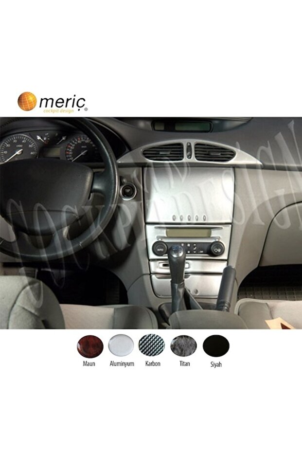 Meriç ® Renault Laguna Front Glove Box Trim Aluminum 7 Pieces 2001-2005