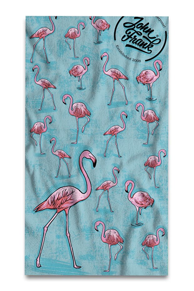 Patterned Multicolored Beach Towel - 1