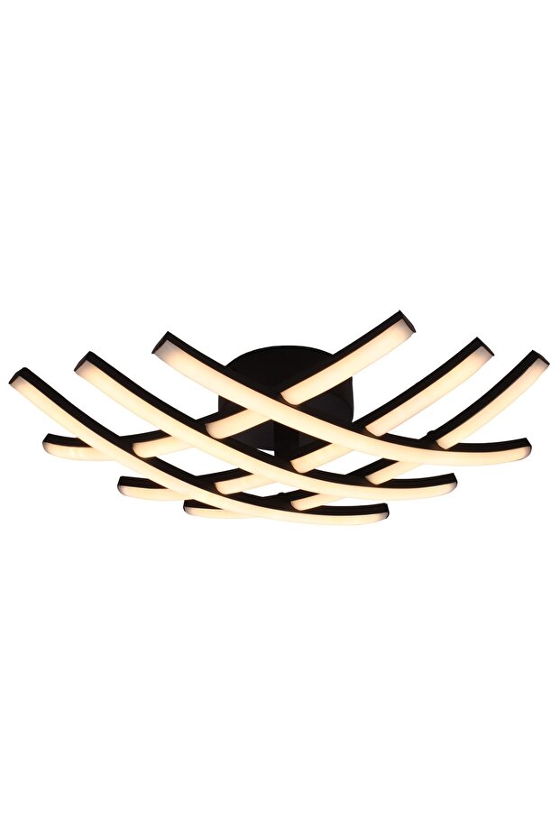 Siyah Boyalı Modern Avize Led Alüminyum - 2