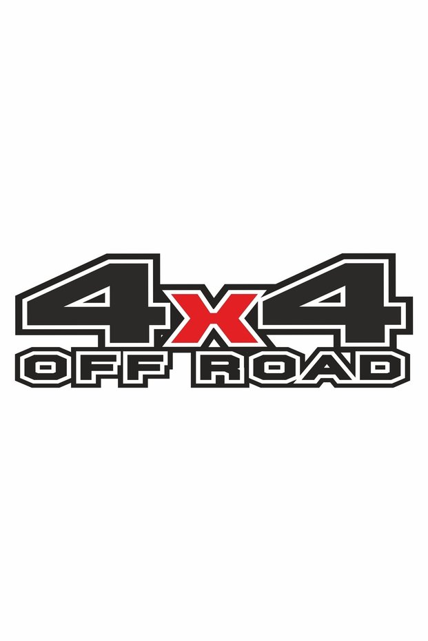 4X4 Off Road Vehicle Foil Sticker 25 X 8.5 cm