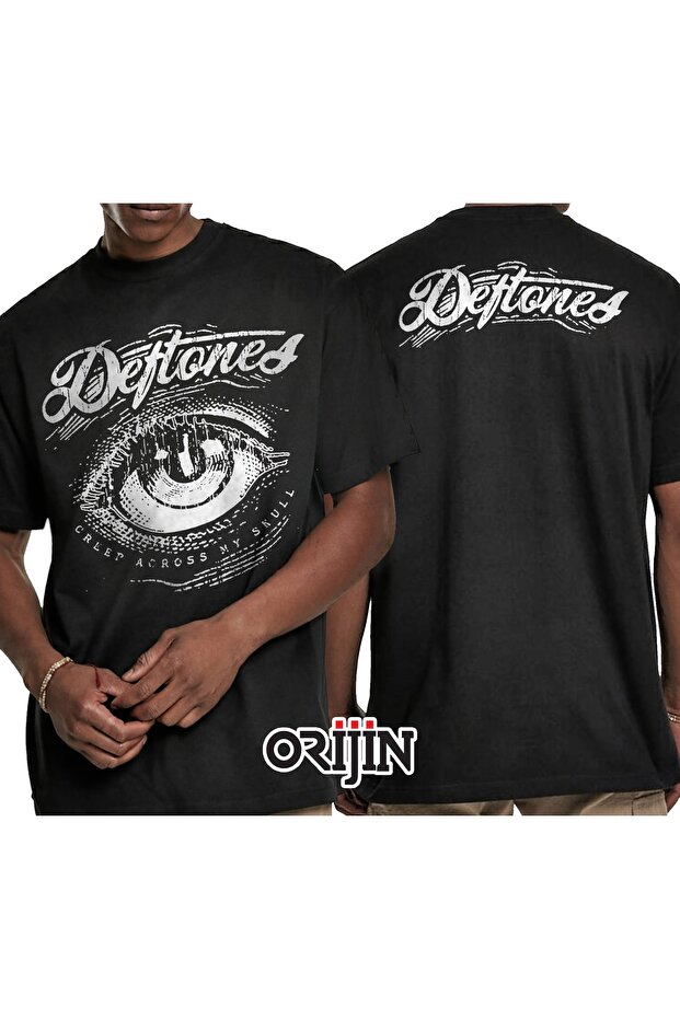 Deftones Creep Across My Skull Front Back Printed Unisex Black T-shirt