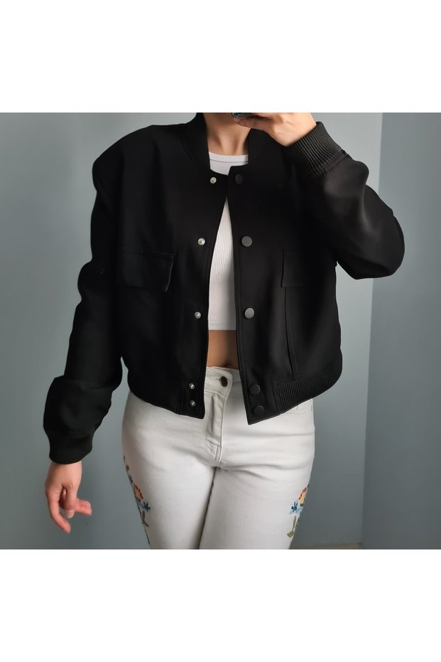 Beli Lastikli Bomber Ceket