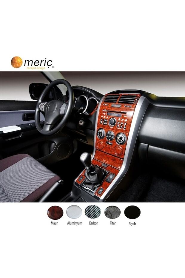 Meriç ® Suzuki Vitara 4X4 Front Glove Box Trim Mahogany 26 Pieces 1997-2005