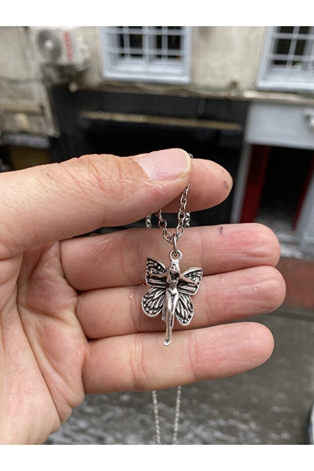 Gothic Angel Kanatlı Melek Kolye - 1