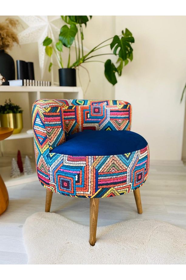 Çay Seti Tekli Koltuk, Berjer (salon, Balkon, Ofis) Renkli - 3