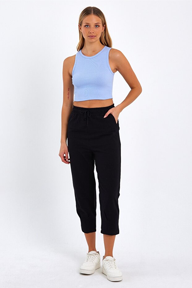 Жіноча кофта з капюшоном Basic Crop - 2