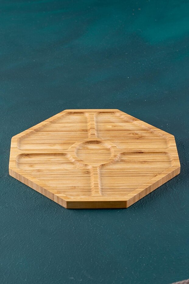 رف عرض من الخيزران مكون من 5 أجزاء - 1