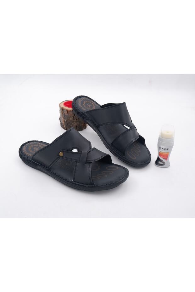 Genuine Leather Full Orthopedic Soft Daily Men's Slippers