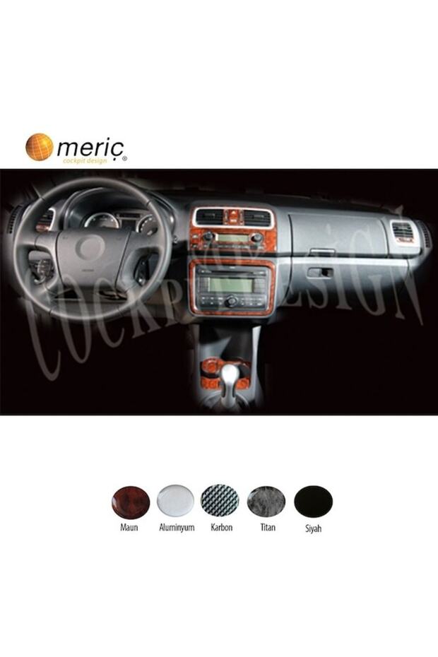 Meriç ® Skoda Fabia/Roomster Front Glove Box Trim Glossy Black 20 Piece 2006-›