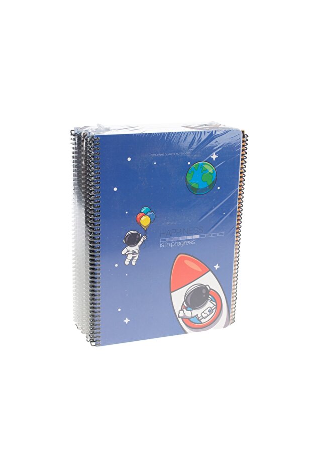 Spiral Cardboard Cover Happiness Notebook A4 80/1 "Price is for 1 piece