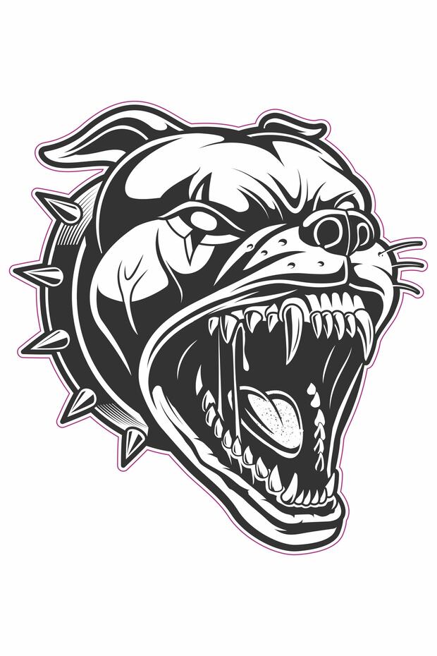 Bulldog Motorcycle, Vehicle, Laptop Foil Sticker 12 X 13 Cm