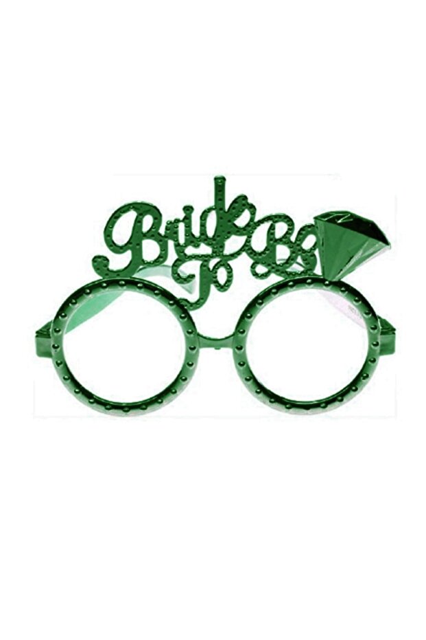 Bride To Be Solitaire Green Color Glasses