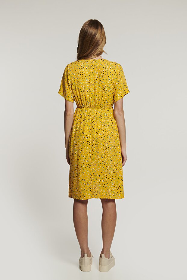 Daisy Elbise - Sarı - 7