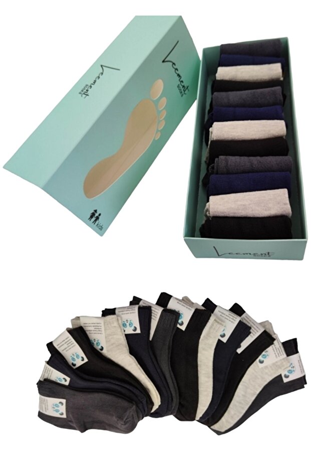 Children's 12 Pairs Cotton Summer Booties Socks