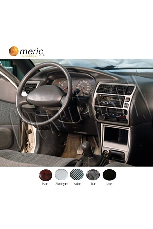 Meriç ® Toyota Corolla Front Glove Box Trim Aluminum 7 Pieces 1992-1997