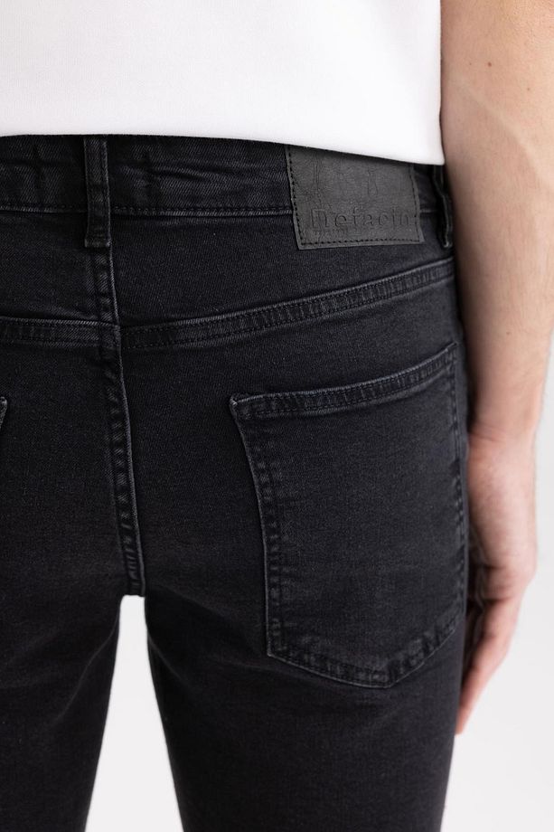 Slim Fit Dar Kalıp Normal Bel Dar Paça Jean Bermuda Şort A6434ax23sm - 7