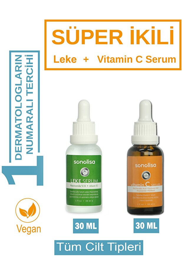 Super Serum 2-Piece Skin Care Set Blemish Serum + 15% Vitamin C Skin Serum 30 ml