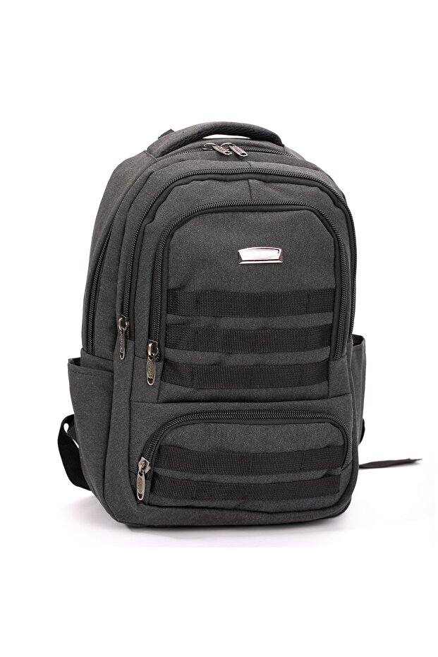 مودا 9010 حقيبة ظهر قماشية سوداء كبيرة الحجم - 2