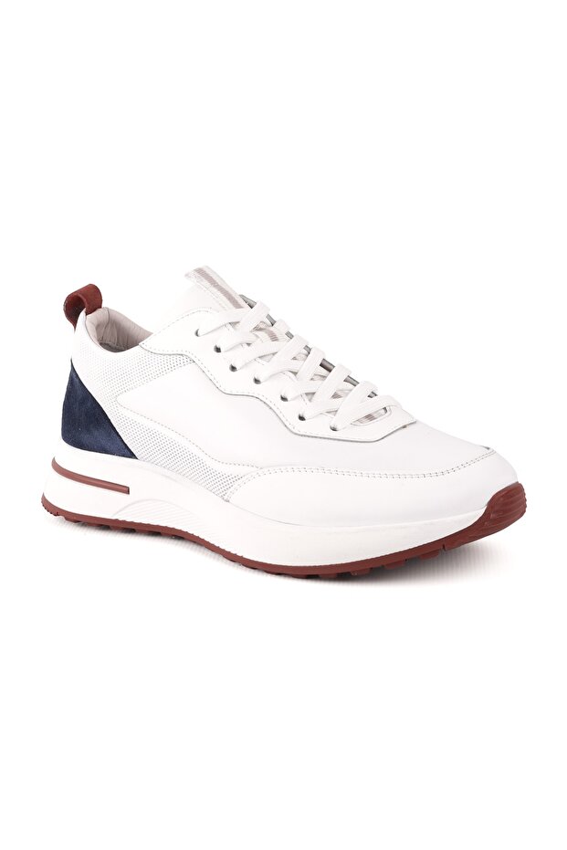 L4722 Men's Leather Casual Shoes White