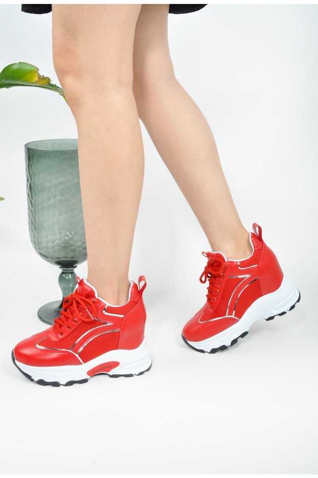 Hidden Wedge Heels Sports Shoes Women
