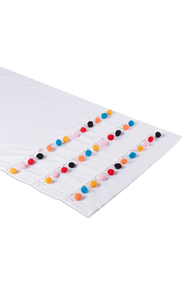 Şerit Ponponlu Runner 40cm x 140cm - 1
