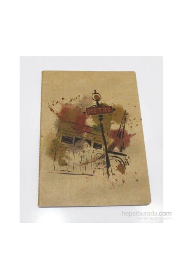 غطاء كرافت دفتر ملاحظات مطاطي 14x20 سم 96 ورقة مربعات Kf129k