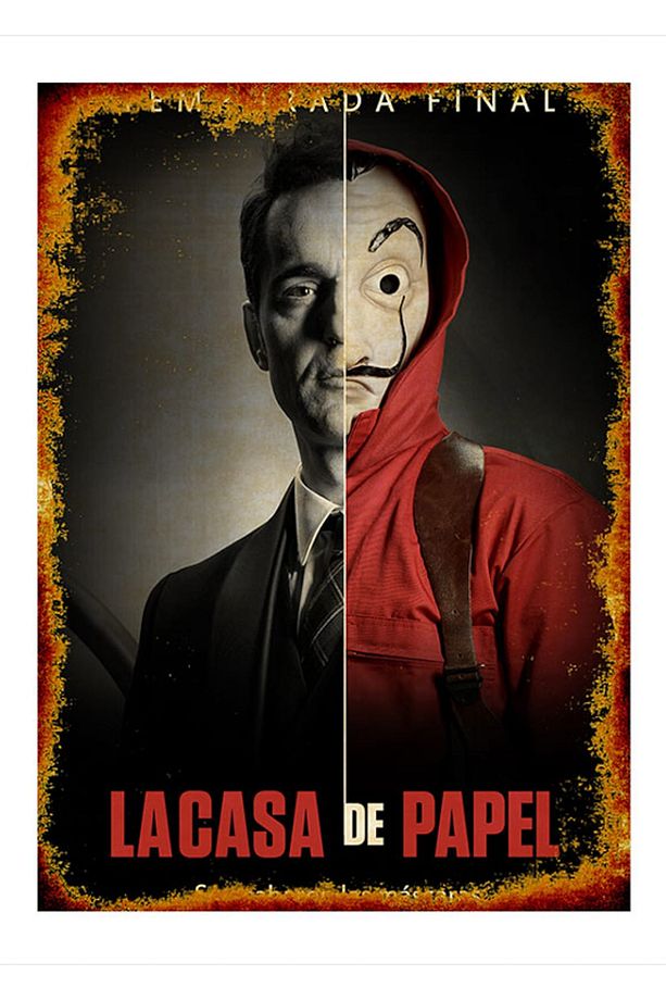 25cmX35cm Ahşap Tablo La Casa De  Papel Berlin - 1