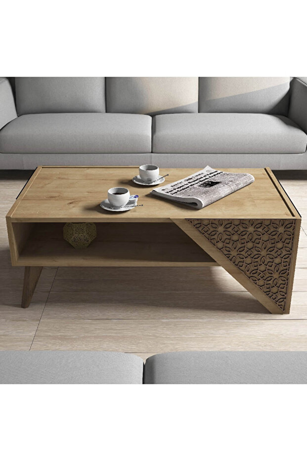 Beril Orta Sehpa - Meşe - 2